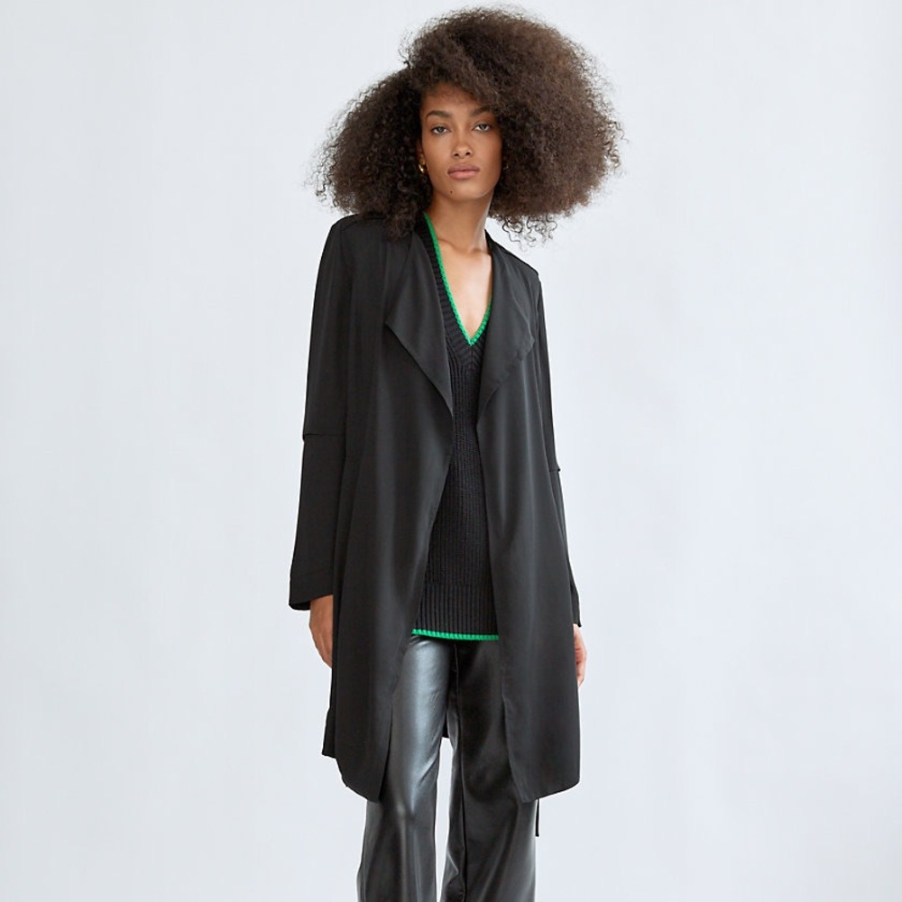 Aritzia - Babaton - Flowy Trench Coat - Taupe - Size Extra Small (XS) - Picture 5 of 15